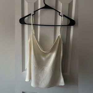 Express Cream Satin Cami Top